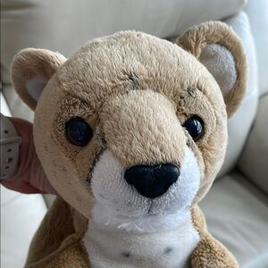 Adorable Tan Stuffed Cheetah Toy